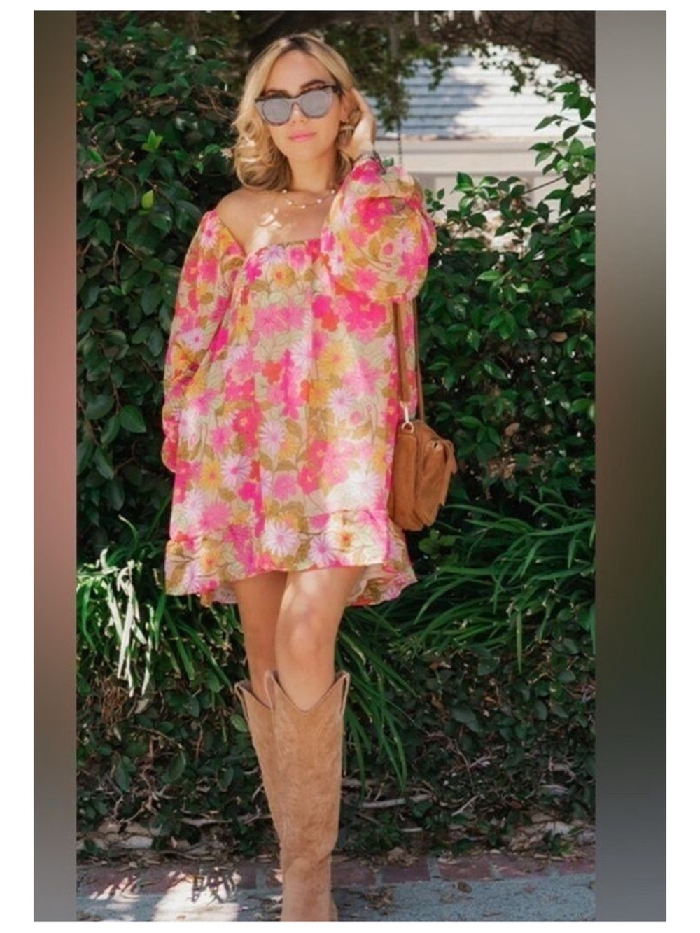 Show Me Your MuMu Briar Floral Mini Dress Women’s M Boho